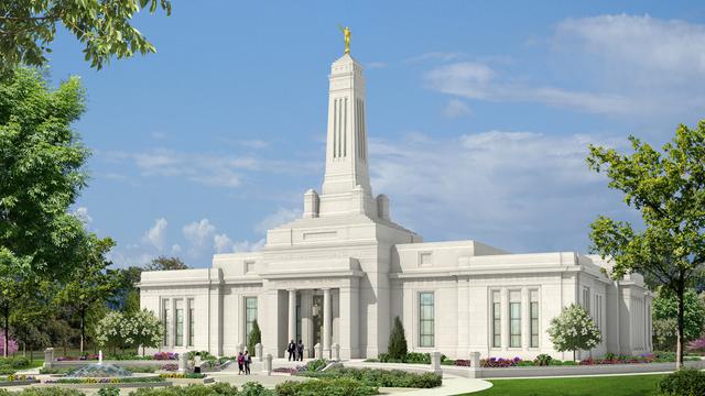 Indianapolis indiana temple rendering