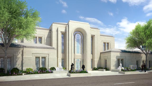 Paris France Temple Rendering
