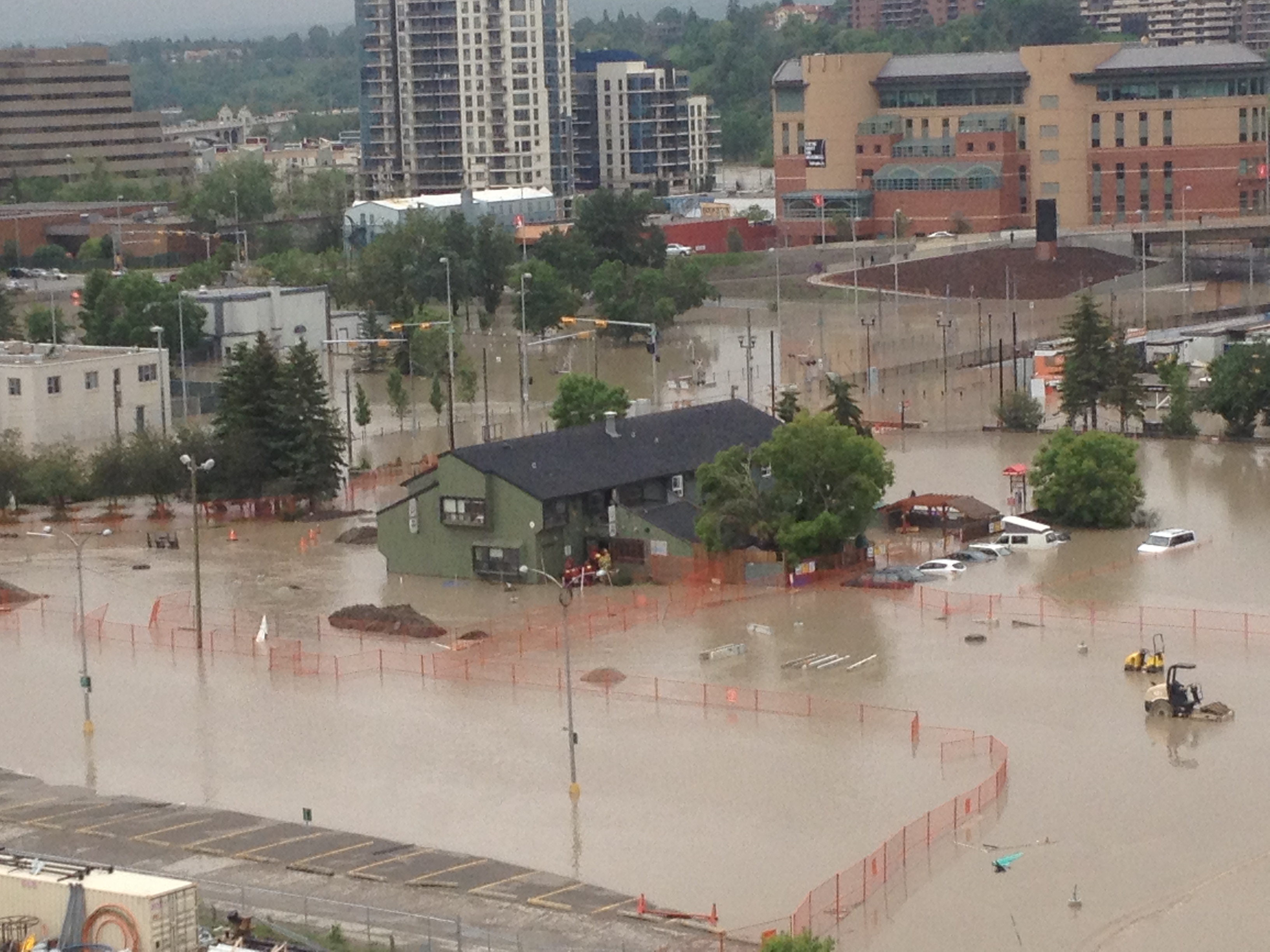 Calgary flooding downtown1