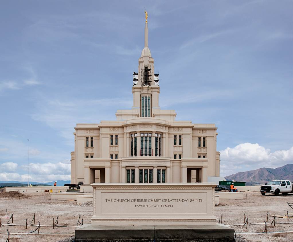 Payson Utah Temple Construction exterior1