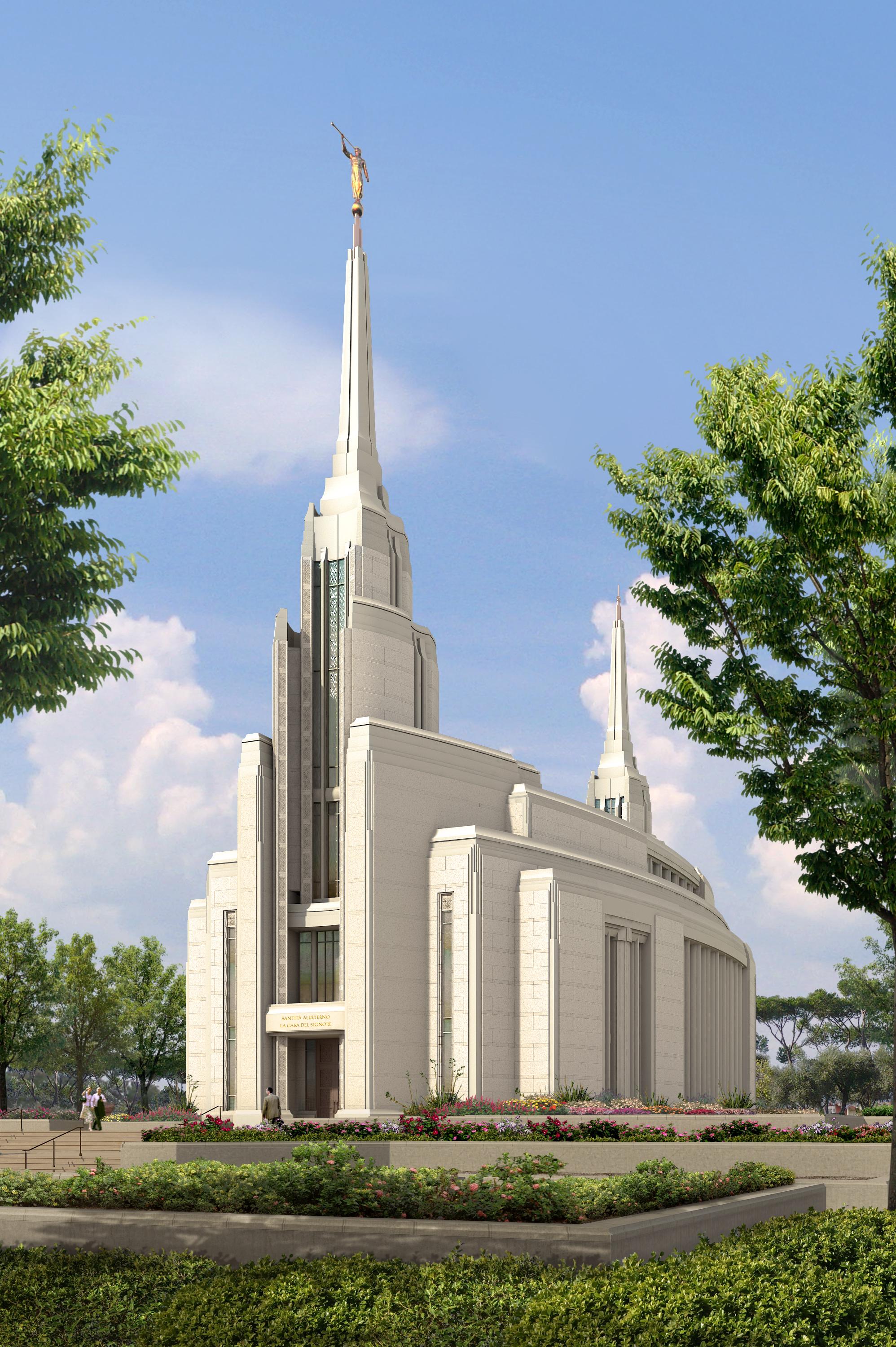 rome italy temple rendering
